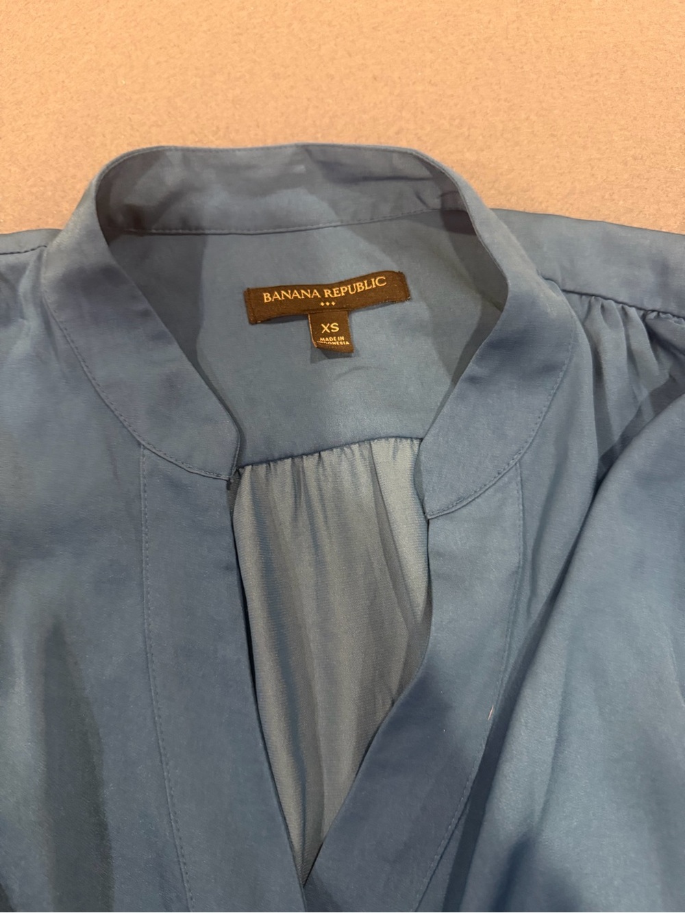 Banana Republic Men's Slate Blue Lightweight Shirt Jacket